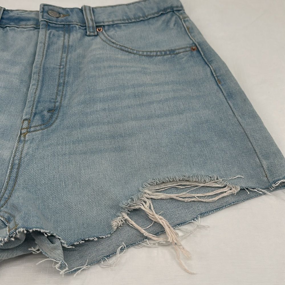 Wild Fable Shorts Wm 10/30 Highest Rise Cutoff Denim Jean Raw Edge Target - Picture 4 of 7